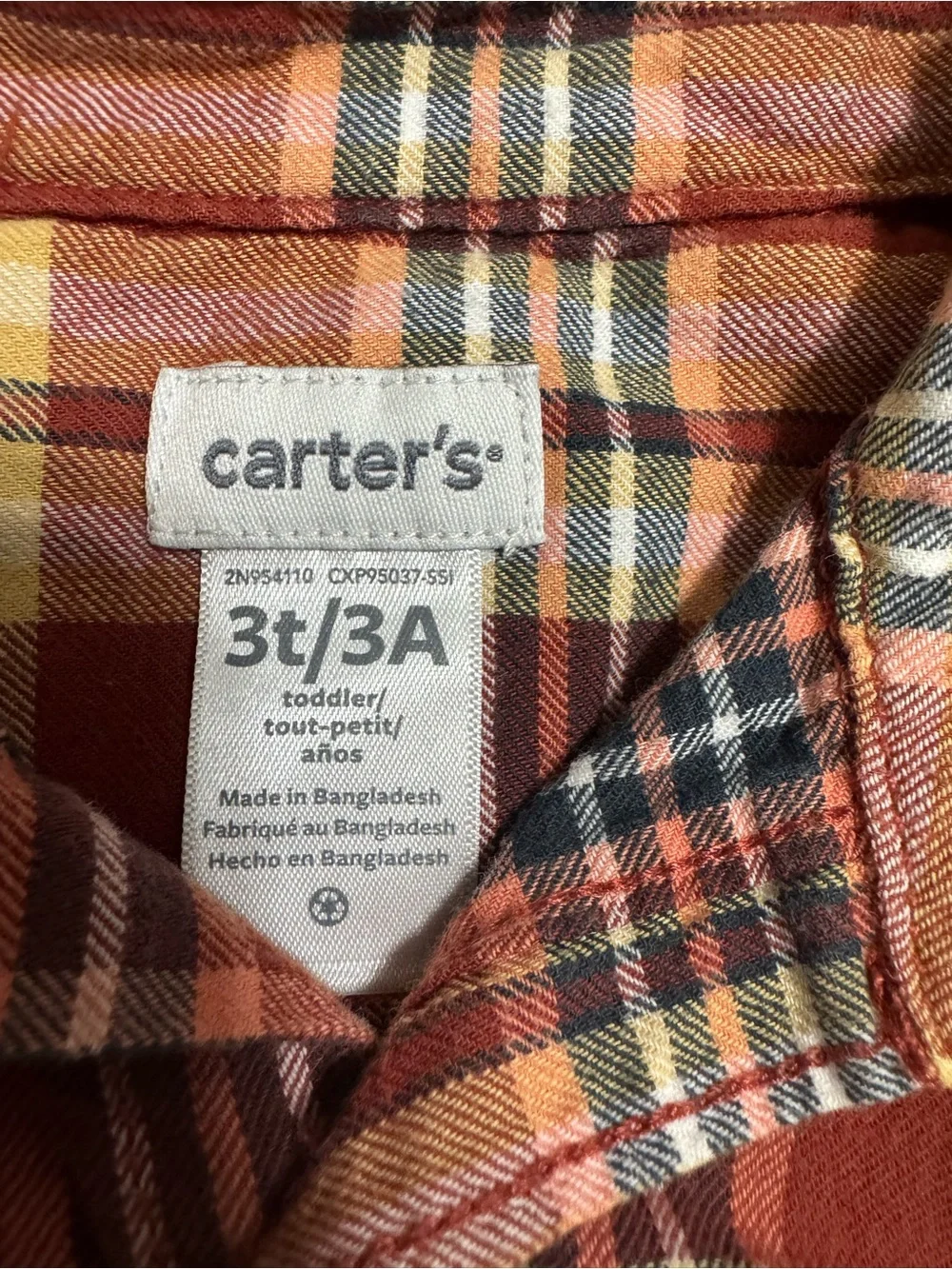 2 Plaid / Flannel 3T Button-Down Shirts - Gymboree & Carters